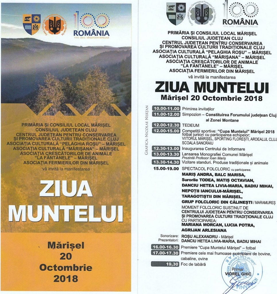 Ziua Muntelui se sărbătoreşte în inima Apusenilor, la Mărişel, în 20 brumărel!