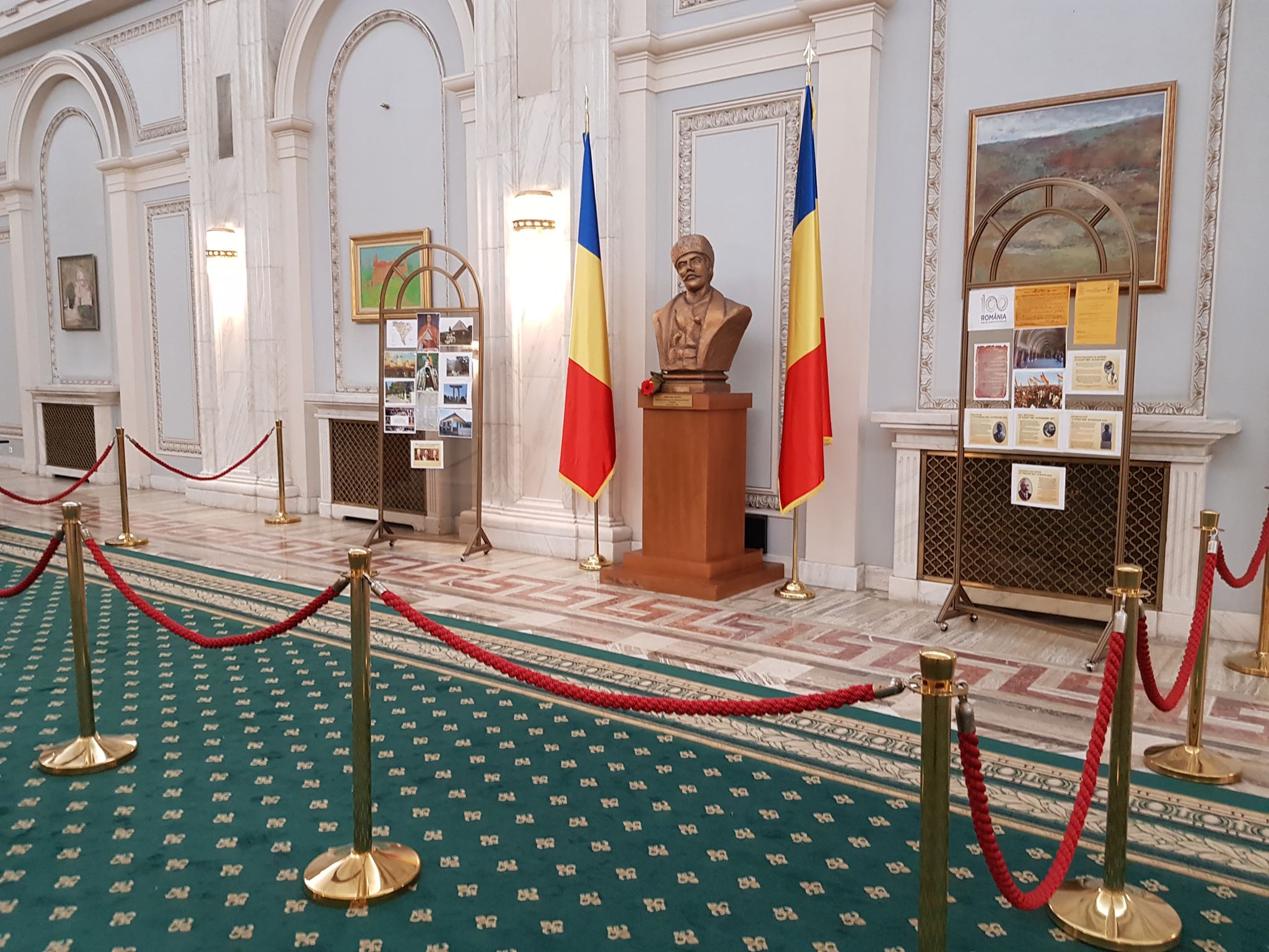 Bustul lui Avram Iancu, după 28 de ani, la loc de cinste în Parlamentul României!