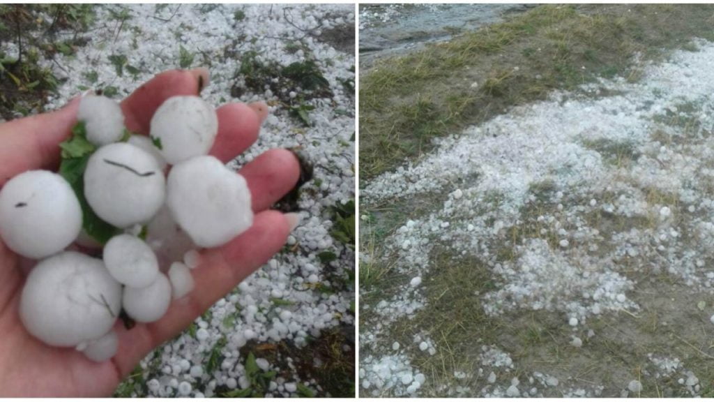 VIDEO: Grindină și vijelie în Ajunul Paștelui în Mărișel și Beliș!