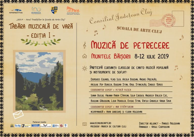 Prima ediţie a Taberei Muzicale de Vară a Şcolii de Arte Cluj-Napoca se va organiza în staţiunea Muntele Băişorii