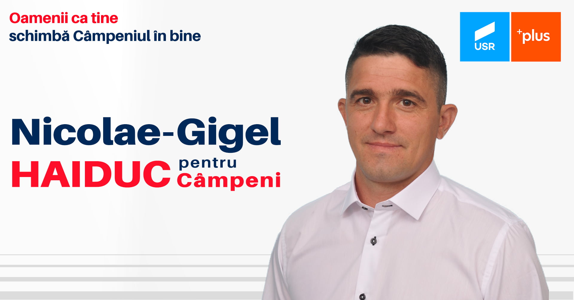 Nicolae Gigel Haiduc, omul pe care se bizuie USR PLUS că-i învinge pe Andreș și Pașca