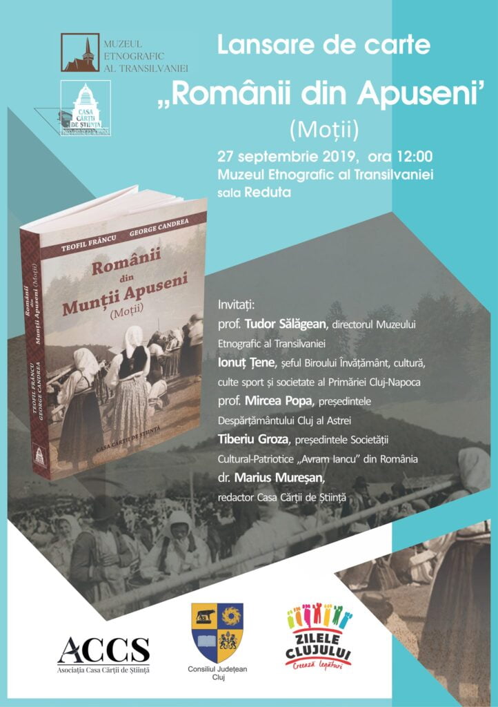 Lansare de carte „Românii din Munții Apuseni (Moții)”