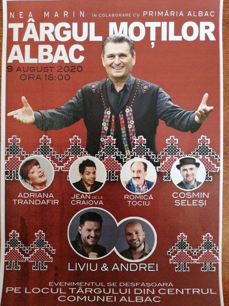 Duminică, 9 august, de la 16.00 – Târgul Moților de la Albac