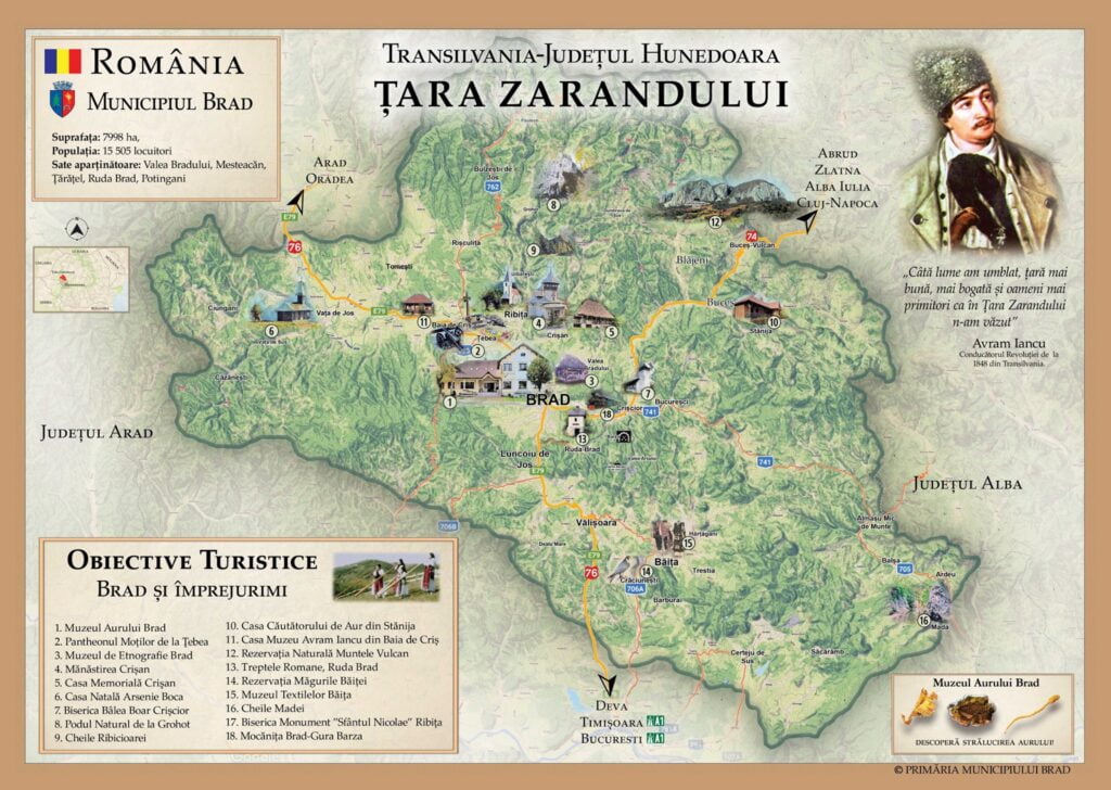 Ținutul Zărandului, spațiu în care geografia, istoria și legenda se împletesc armonios: Centru economic aurifer și un bastion al continuității românești în vestul Transilvaniei!