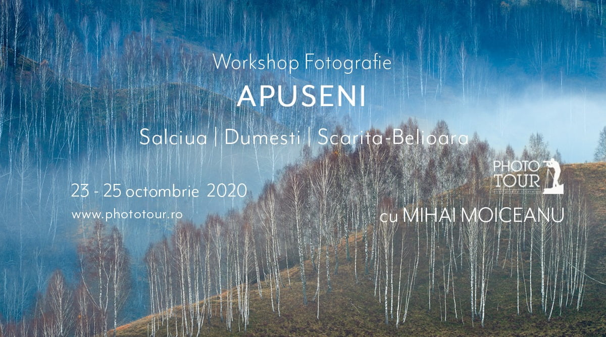 Peisaje fermecatoare si sate uitate in munte, numai bune pentru un workshop foto in Apuseni, la sfarsit de octombrie