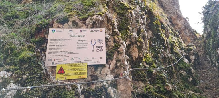 Un nou traseu de Via Ferrata din Cheile Cuților, în Roșia, în județul Bihor