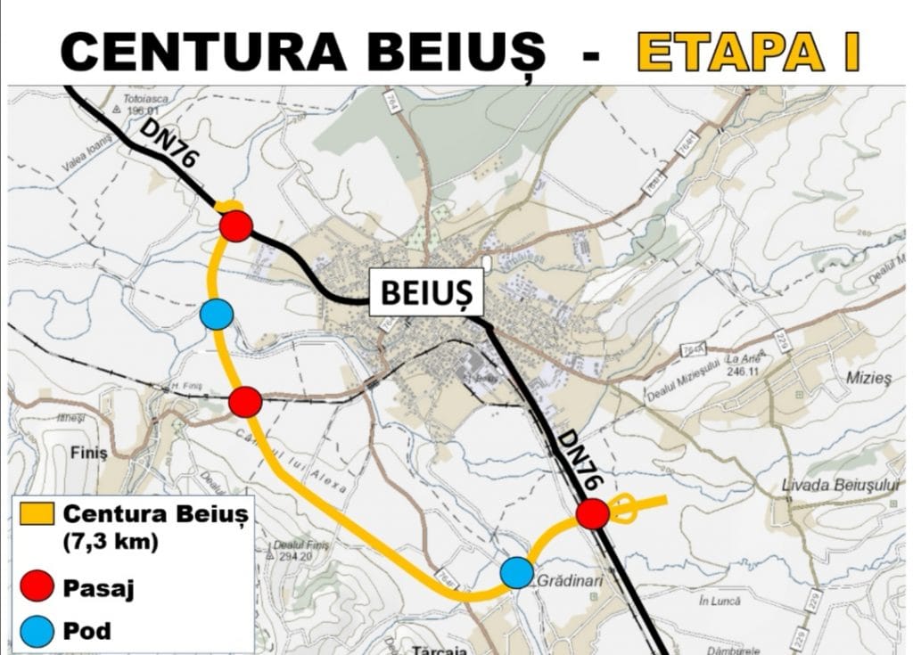 Varianta 1 este traseul decis pentru Centura Beiuș de către CNAIR!