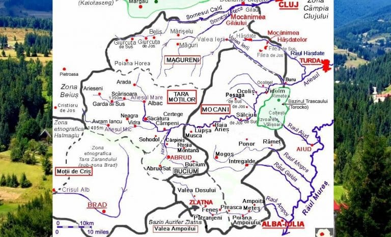 Municipiul Brad face parte din Țara Moților sau Țara Zarandului? Cine sunt moții crișeni?