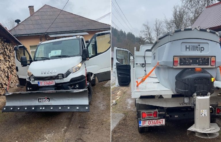 Comuna Sohodol s-a înnoit cu un utilaj multifuncțional de deszăpezire și întreținere drumuri