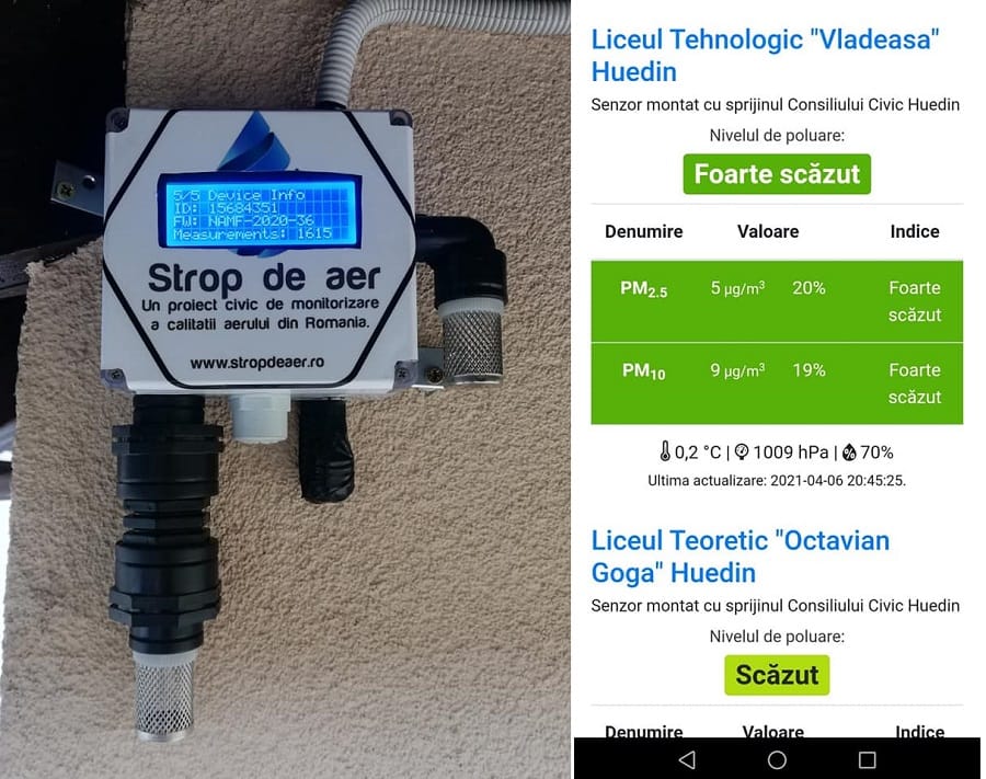 Consiliul Civic Local Huedin creează prima rețea de monitorizare a aerului din Huedin