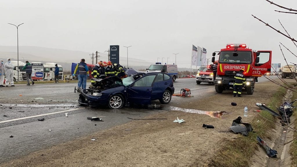 Șoferul basculantei care a zdrobit o mașină în Gilău era din Poieni! Bilanț sumbru al accidentului: 1 mort și 3 răniți!
