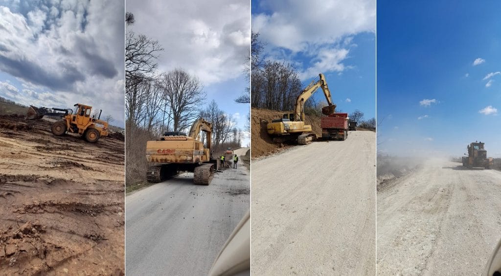 Iustin Cionca: Șantierul drumului județean Pâncota-Târnova-Buteni este un furnicar! Avem zeci de utilaje pe drum!