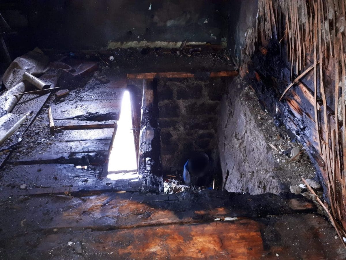 Incendiu în Roșia Montană în această dimineață: Un bărbat a fost găsit carbonizat!