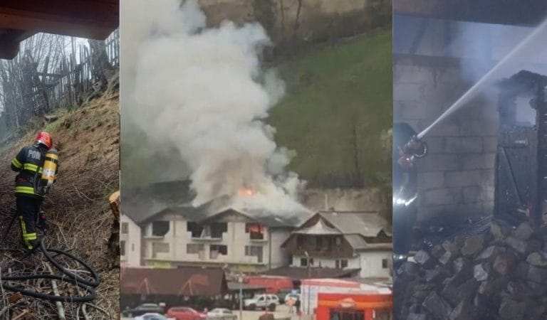 Pompierii din Câmpeni au stins un incendiu izbucnit la o casă din oraș