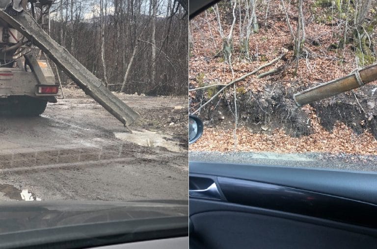 Vă place cum se lucrează la drumul județean din Valea Drăganului?