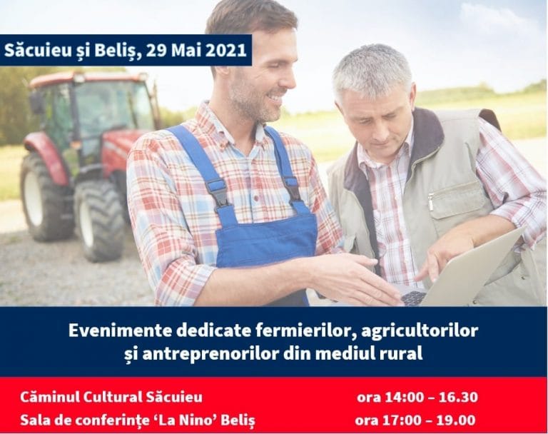 Evenimente dedicate fermierilor, agricultorilor și antreprenorilor din mediul rural în Beliș și Săcuieu