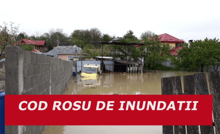 COD ROȘU de INUNDAȚII pe Crișul Repede în amonte, zona Drăgan și Leșu și pe Crișul Negru în zona Beiuș!