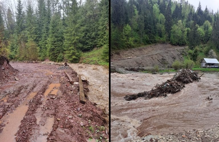 (VIDEO) Urgia ARIEȘULUI ieșit din matcă: Ploile au făcut prăpăd în Valea Arieșului, în Arieșeni și Scărișoara!