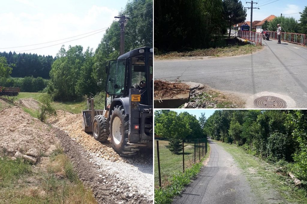 Lucrări de toaletare, întreținere a spațiilor verzi și de pietruire în Dezna