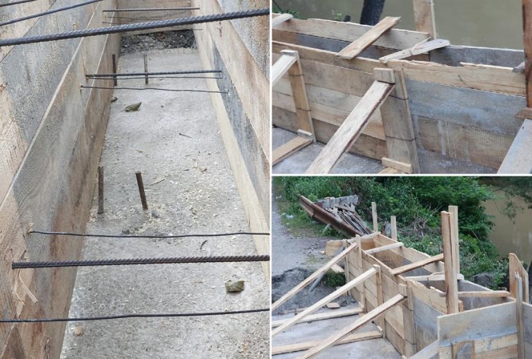 Irimie Popa: Iată cum au armat felcerii de la DRDP Cluj, un cap de podeț, la Poșaga  pe DN75! Priviți cât fier, câtă rezistență!