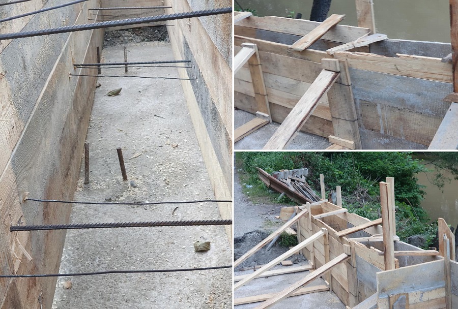 Irimie Popa: Iată cum au armat felcerii de la DRDP Cluj, un cap de podeț, la Poșaga  pe DN75! Priviți cât fier, câtă rezistență!
