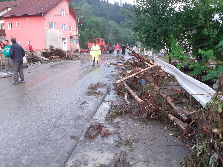 Circulația pe DN 74A, Câmpeni – Abrud, a fost reluată pe ambele sensuri