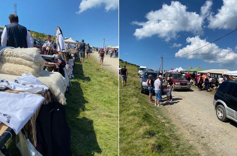 (FOTO) Deși autoritățile au ANULAT Târgul de la Găina în 2021, moții au luat calea Muntelui Găina la tradiționalul eveniment!