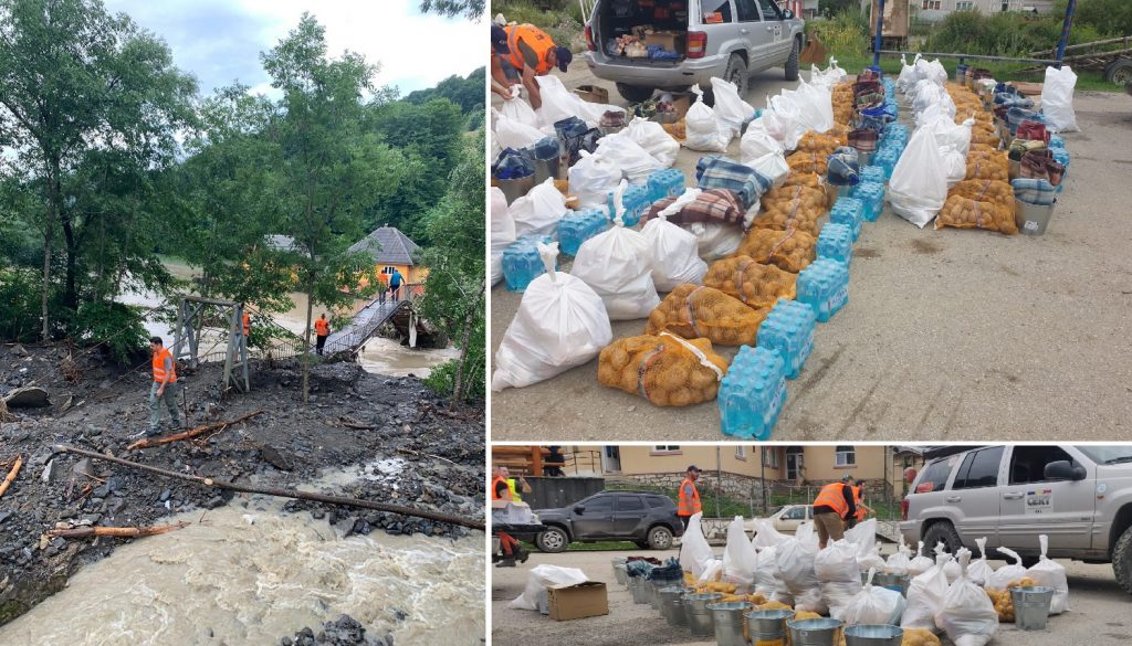 CERT Transilvania și prietenii lor au sărit în ajutorul moților loviți de viitură cu apă, alimente, îmbrăcăminte, pături, perne, saltele!