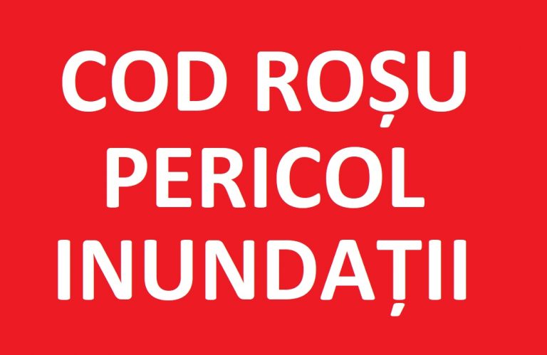 COD ROȘU de INUNDAȚII în Brad și Țara Zarandului, zona Hălmagiu și în zona de munte a Bihorului, Vașcău-Nucet!