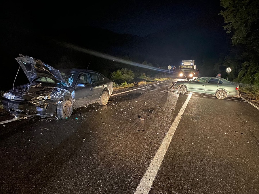 Accident pe DN1 E60 în Morlaca, la ieșire din Huedin spre Poieni!