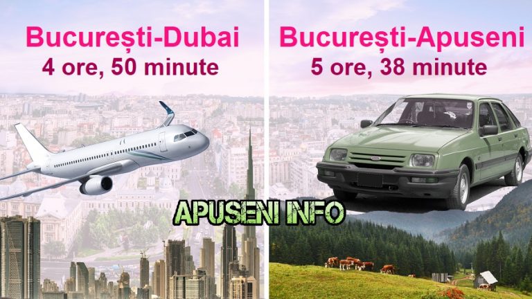 Bucureștiul este mai aproape de Dubai decât de Munții Apuseni, Țara Moților!