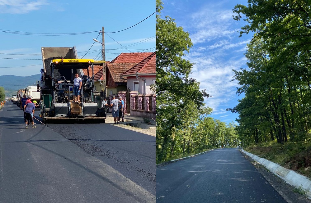 S-a asfaltat ultimul tronson al drumului județean care leagă Aleşdul de Beiuș, prin Aștileu și Roșia