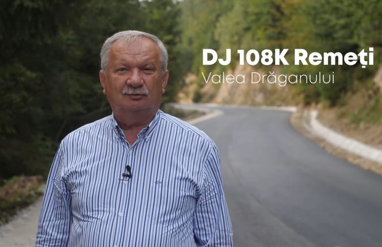 (VIDEO) Drumul județean Remeți – Valea Drăganului este revendicat de Mang: „În septembrie 2020 drumul era terminat”
