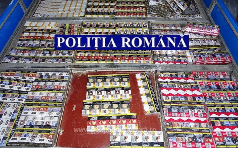 Un bărbat din Alba a fost reţinut preventiv pentru contrabandă cu ţigări: Deţinea în interiorul unei mașini 11.809 țigarete!