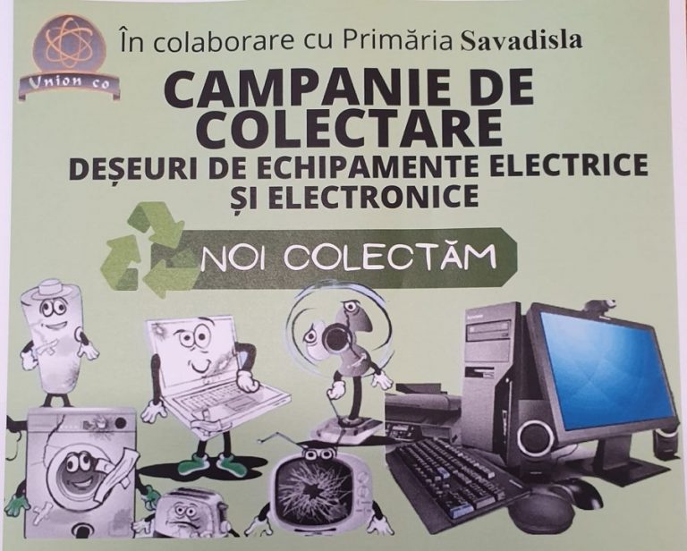 Campanie de colectare/ridicare a deşeurilor şi echipamentelor electrice în Săvădisla