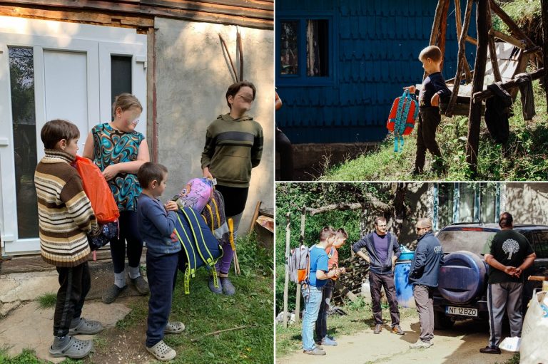 15 mașini CERT Transilvania au străbătut Apusenii în weekendul trecut cu ajutoare pentru 83 de copii din Țara de Piatră