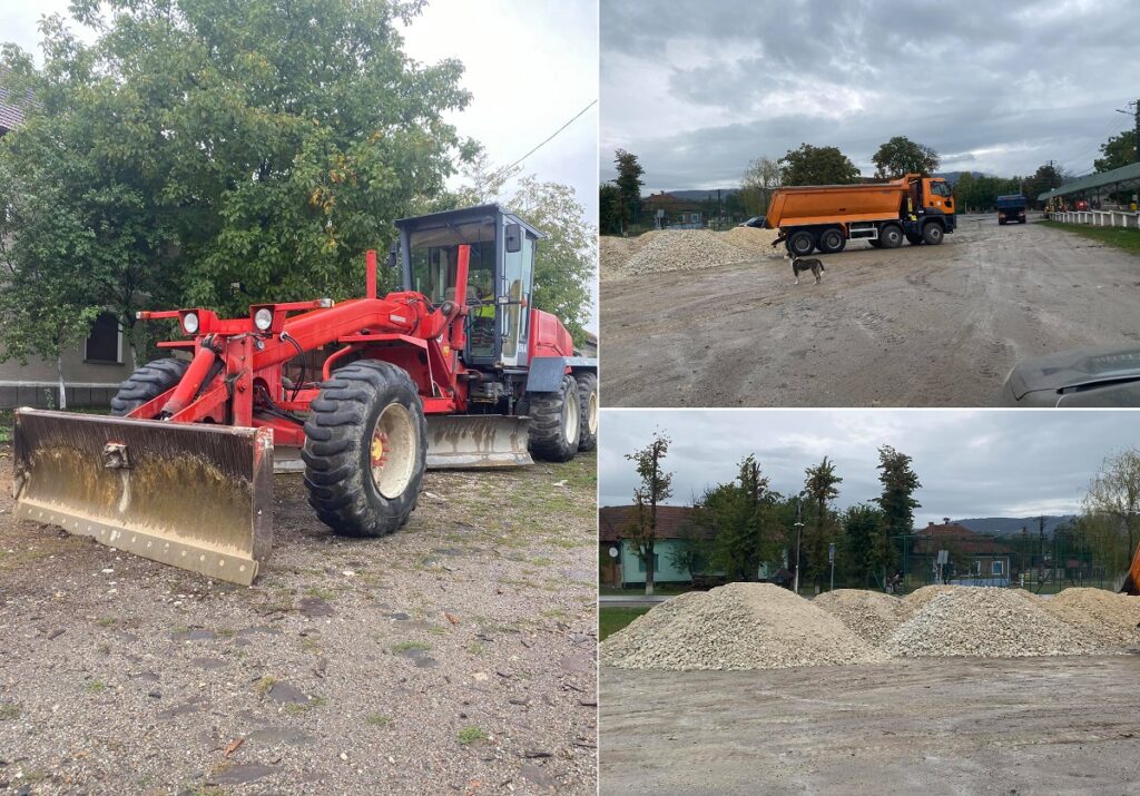 În Buteni se continuă asfaltarea pe străzile  Transilvaniei și Liniștii