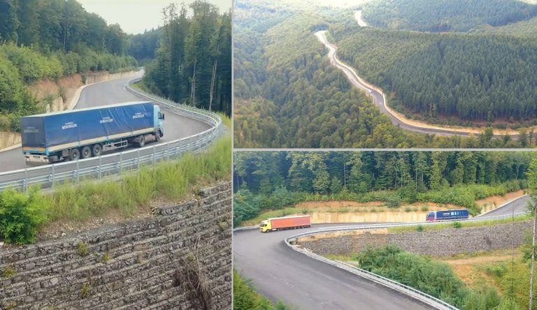 (VIDEO) DN76 Deva-Brad-Beiuș-Oradea este aproape finalizat: Selina Grup a anunțat finalizarea stratului de uzură pe Ștei-Vârfurile!