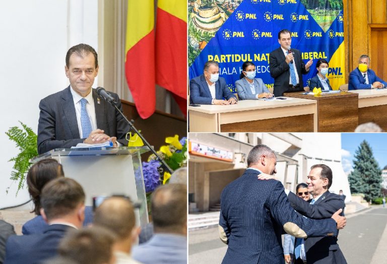 Ropot de aplauze în Alba și Hunedoara, la discursurile lui Orban: „Pălmașii” care iau voturi vor Orban, șefii vor Cîțu…