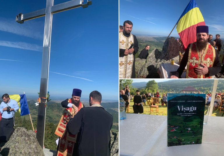 Zi de sărbătoare în Vișagu: A fost resfințită crucea de pe Piatra Bănișorului și a fost lansată monografia satului Vișagu