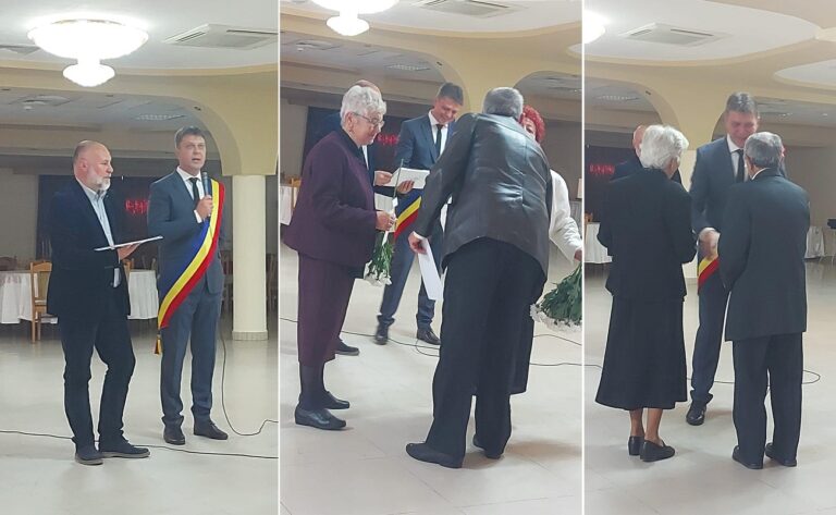 Perechile de abrudeni care au împlinit 50 de ani de la căsătorie au fost sărbătoriți și premiați