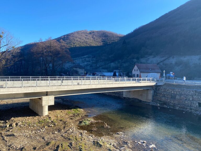 Au fost recepționate lucrările la podul din Bulz