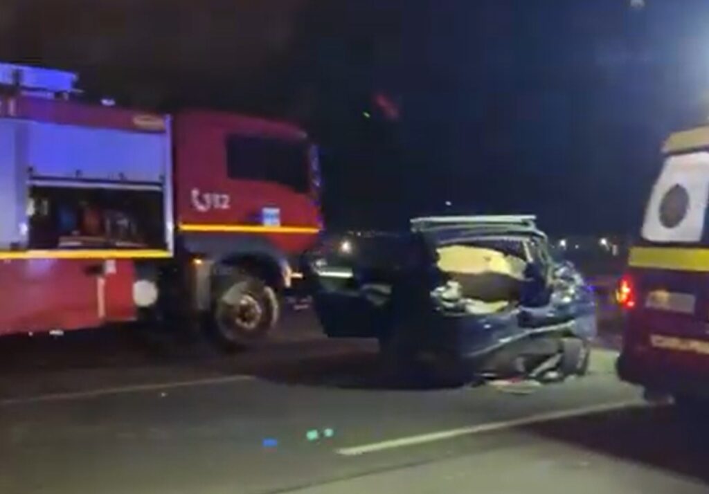 (VIDEO) Accident rutier pe DN1-E60, în Gilău! Șase mașini sunt implicate!