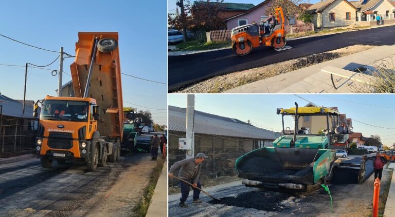 Se efectuează lucrări de reabilitare la mai multe străzi din Beiuș