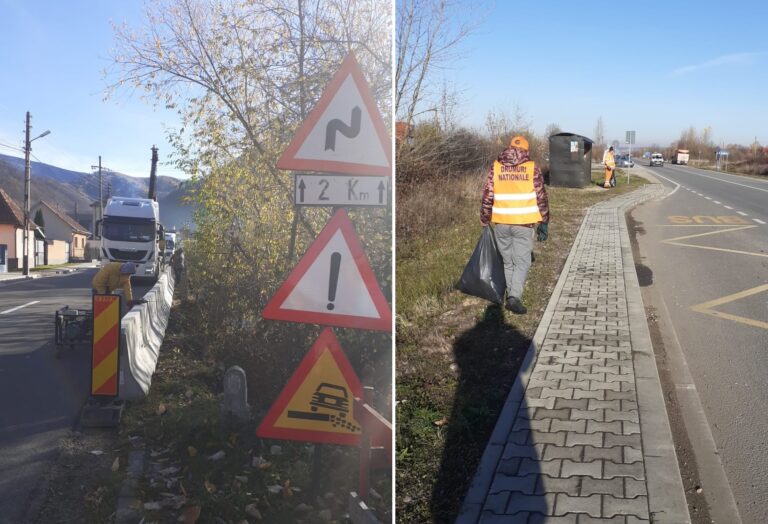 DRDP Cluj a efectuat mai multe lucrări pe DN76 și DN75