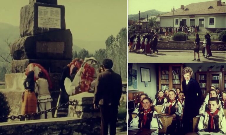 VIDEO din 1976 cu elevii Școlii de la Sălciua, de pe Valea Arieșului
