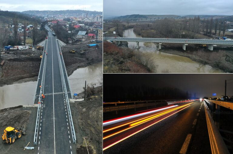 (FOTO) A fost redat circulației podul peste râul Arieș din Turda