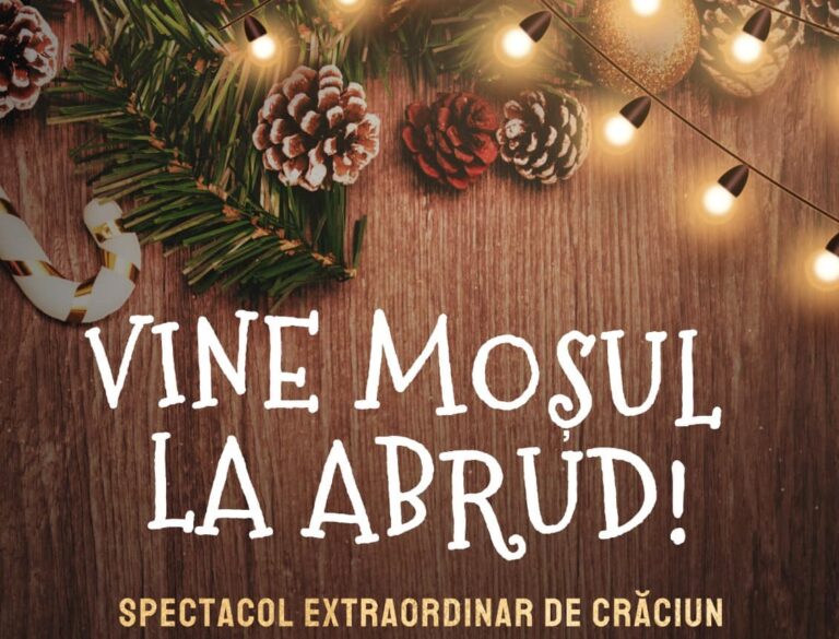 Marți, la Amfiteatrul Școlii Gimnaziale, vine Moșul la Abrud!