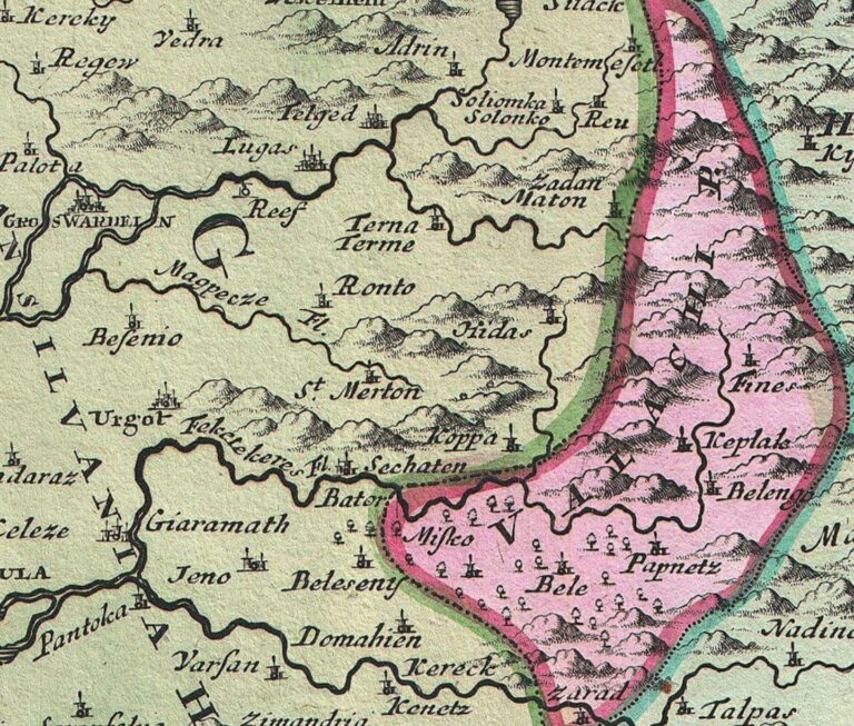 Ţara Beiușului, „Pars Valachiæ”, de acum 300 de ani, într-o hartă austriacă, după alungarea turcilor din Crișana