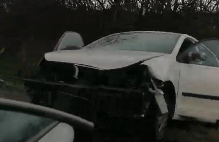 (VIDEO) Accident pe DN1 E60 în Poieni